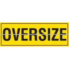 OVERSIZE Hinged 1200 x 450mm Class 2 Reflective Sign - Aluminium Plate